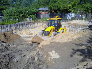 Земляные работы при строительстве загородного дома
