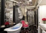 Интерьер ванной комнаты в стиле ар-деко